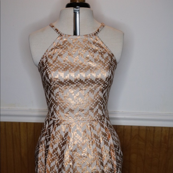 rachel roy gold dress